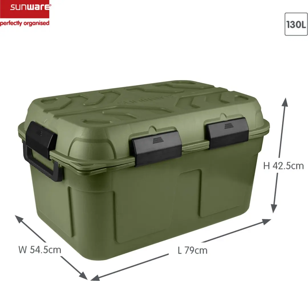Sunware Q-line Waterdichte Opbergbox 130L - Groen