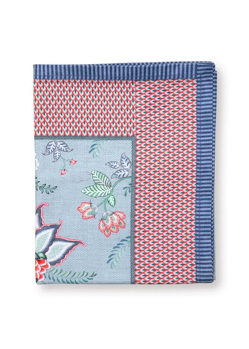 Pip Studio Flower Festival Tafelkleed - 140x180cm - Blauw