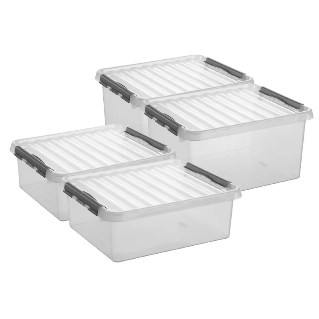 Sunware Q-Line Opbergboxen Set 4 Stuks
