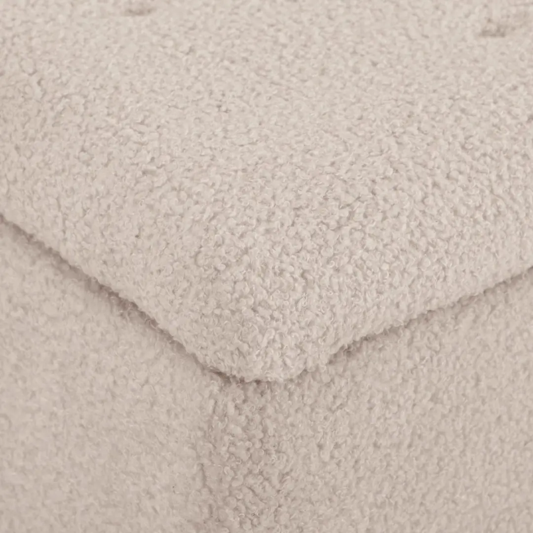 Homcom Opbergpoef Boulevard Beige - 95x38x45cm - afbeelding 6 van 6
