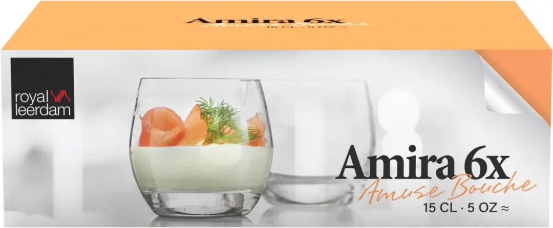 Royal Leerdam Amira Amuseglas 6 Stuks 15cl - Transparant