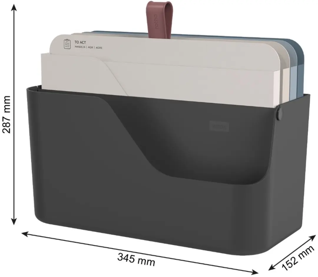 Rotho My Paper Organizer A4 - 2-delig Zwart/Blauw
