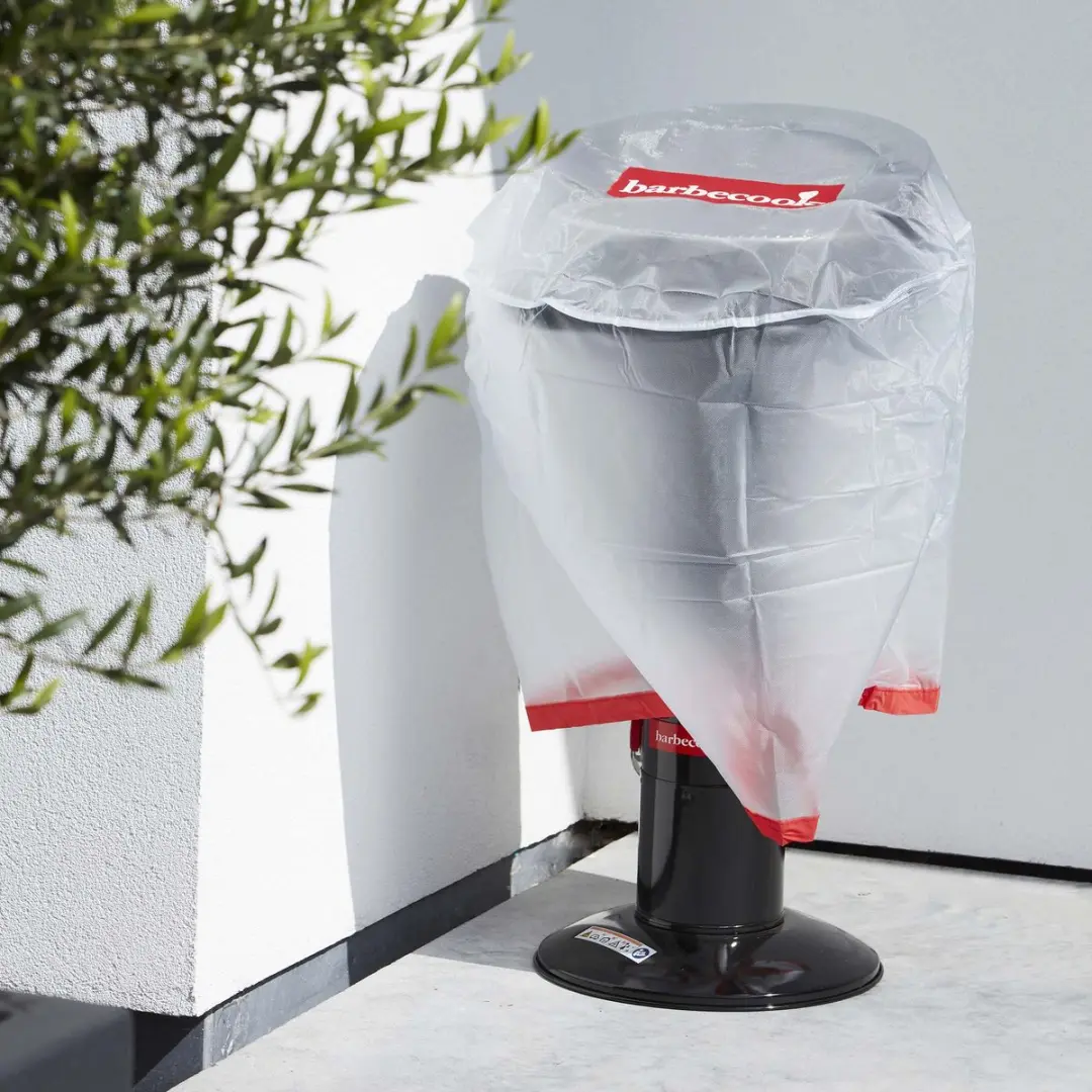 Barbecook Houtskoolbarbecue Hoes - Ø65cm H60cm - Wit