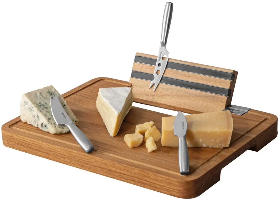 Boska Party Cheese Set Kaasset Friends 34x24cm - Eikenhout - 3-delig