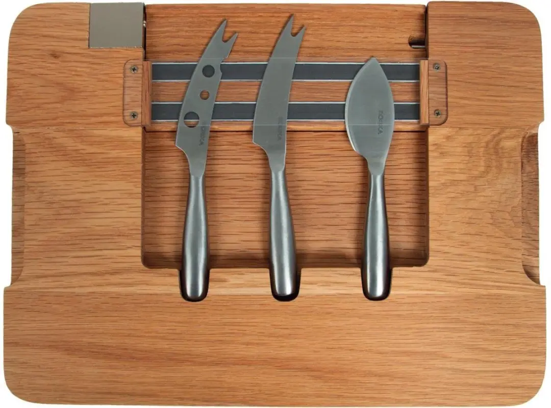 Boska Party Cheese Set Kaasset Friends 34x24cm - Eikenhout - 3-delig