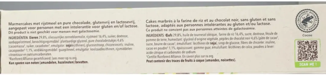 Cereal Mini Cakes Marmer Glutenvrij & Lactosevrij 200g