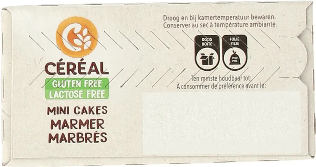 Cereal Mini Cakes Marmer Glutenvrij & Lactosevrij 200g