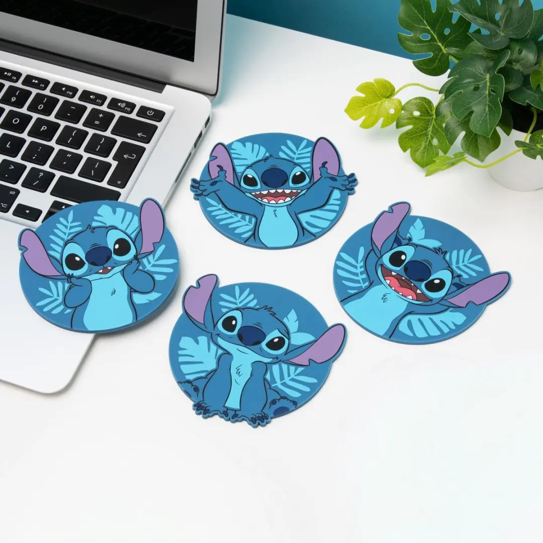 Paladone Disney Stitch Onderzetters - 4 Stuks - Blauw