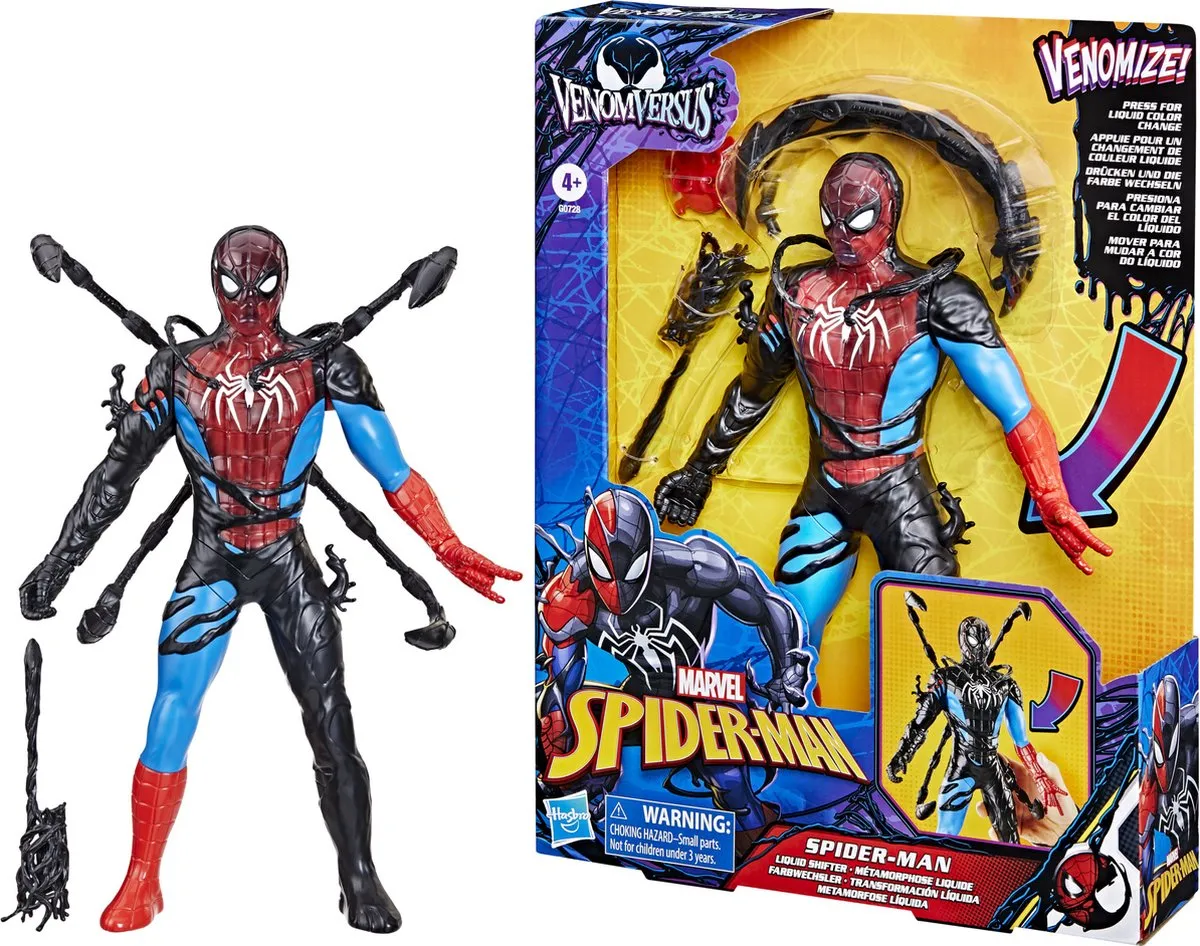 Hasbro Spider-Man Liquid Shifter Venomize Actiefiguur 27cm - Multicolor