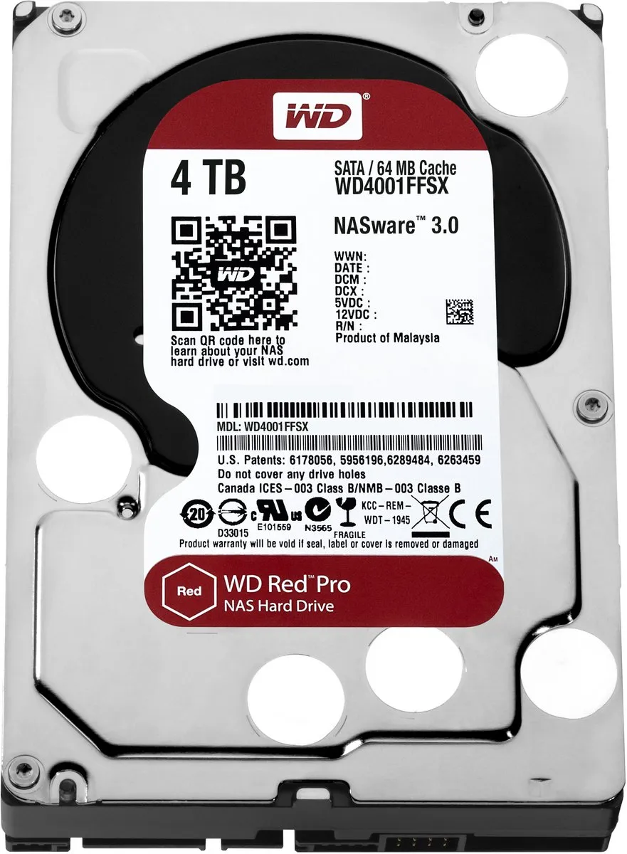 Western Digital WD4001FFSX Interne Harde Schijf 4TB