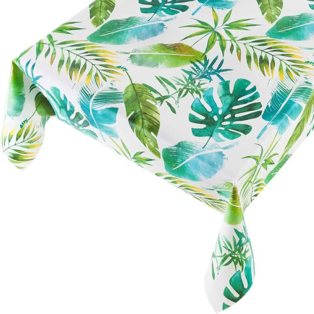 Bellatio Design Tafelzeil Botanic - 140x175cm - Wit/Jungle