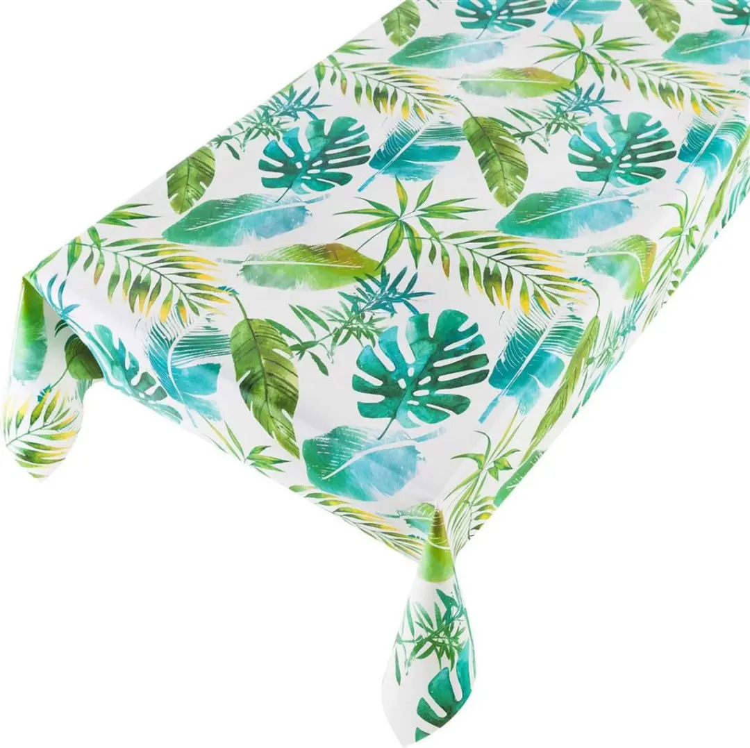Bellatio Design Tafelzeil Botanic - 140x175cm - Wit/Jungle