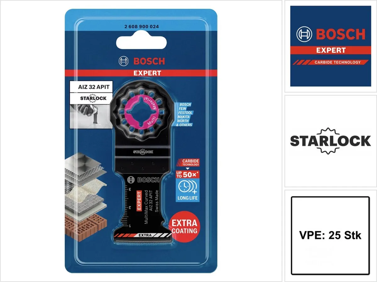 Bosch EXPERT Starlock AIZ 32 APIT Zaagblad - Multimateriaal - 32mm - afbeelding 6 van 6