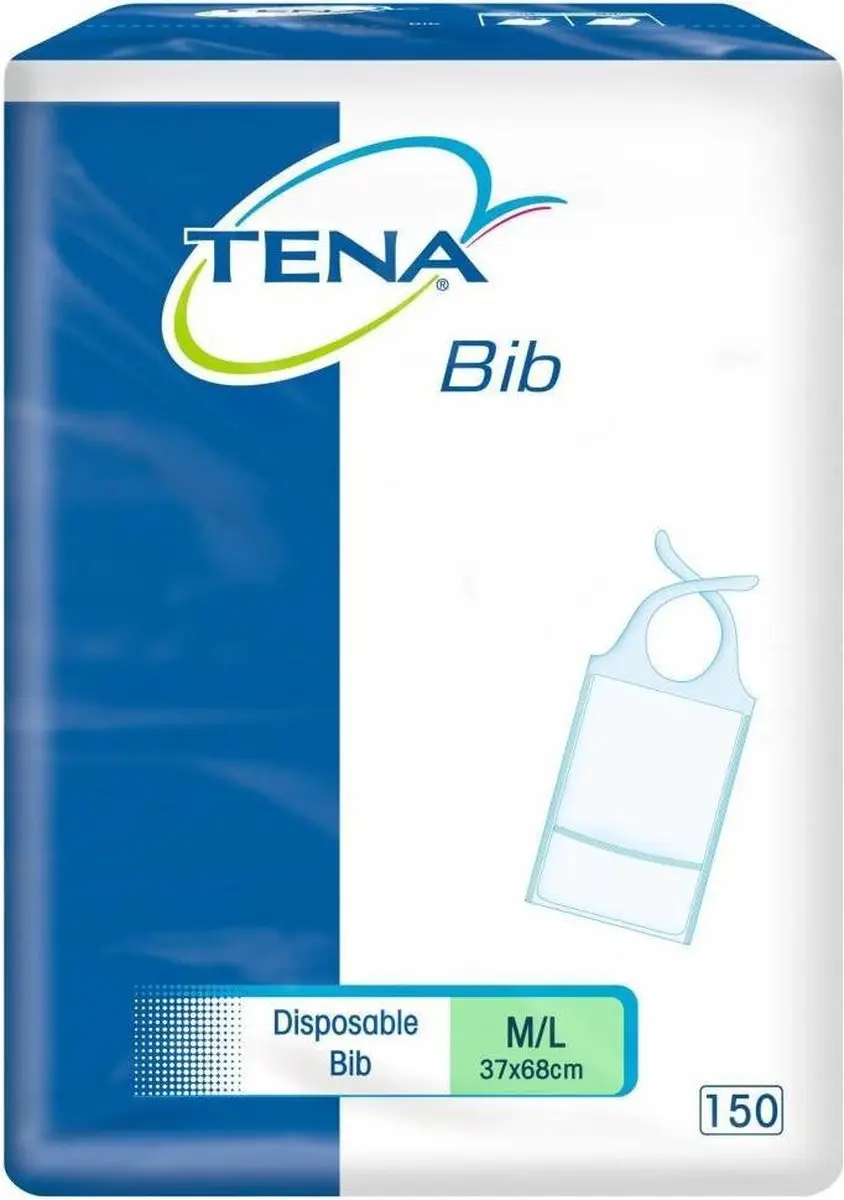 TENA Servetten 37x68cm - 2 lagen - 10cm Ø - Wit