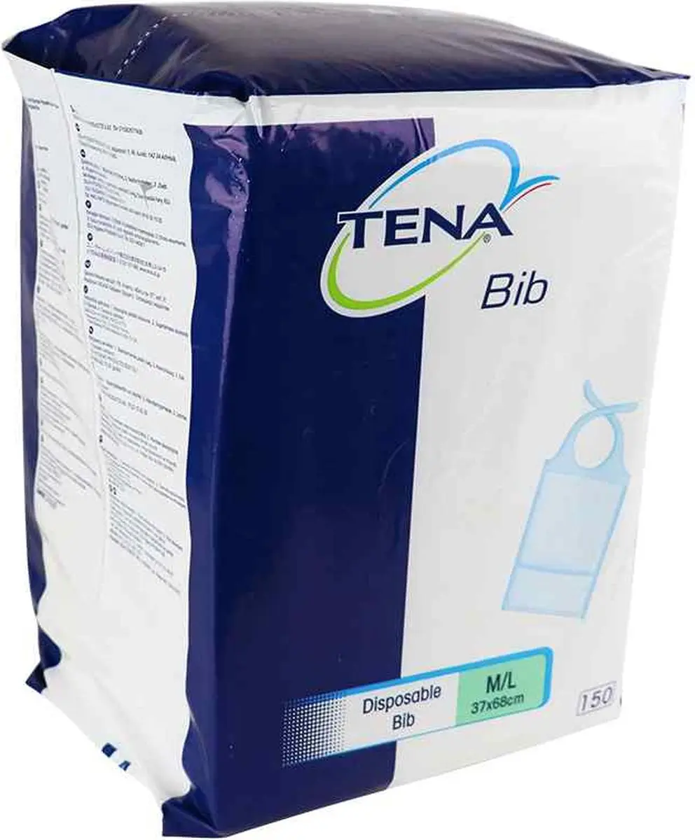 TENA Servetten 37x68cm - 2 lagen - 10cm Ø - Wit