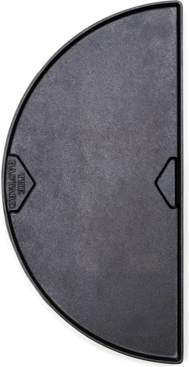 The Bastard BB554 Cast Iron Half Moon Griddle - Zwart