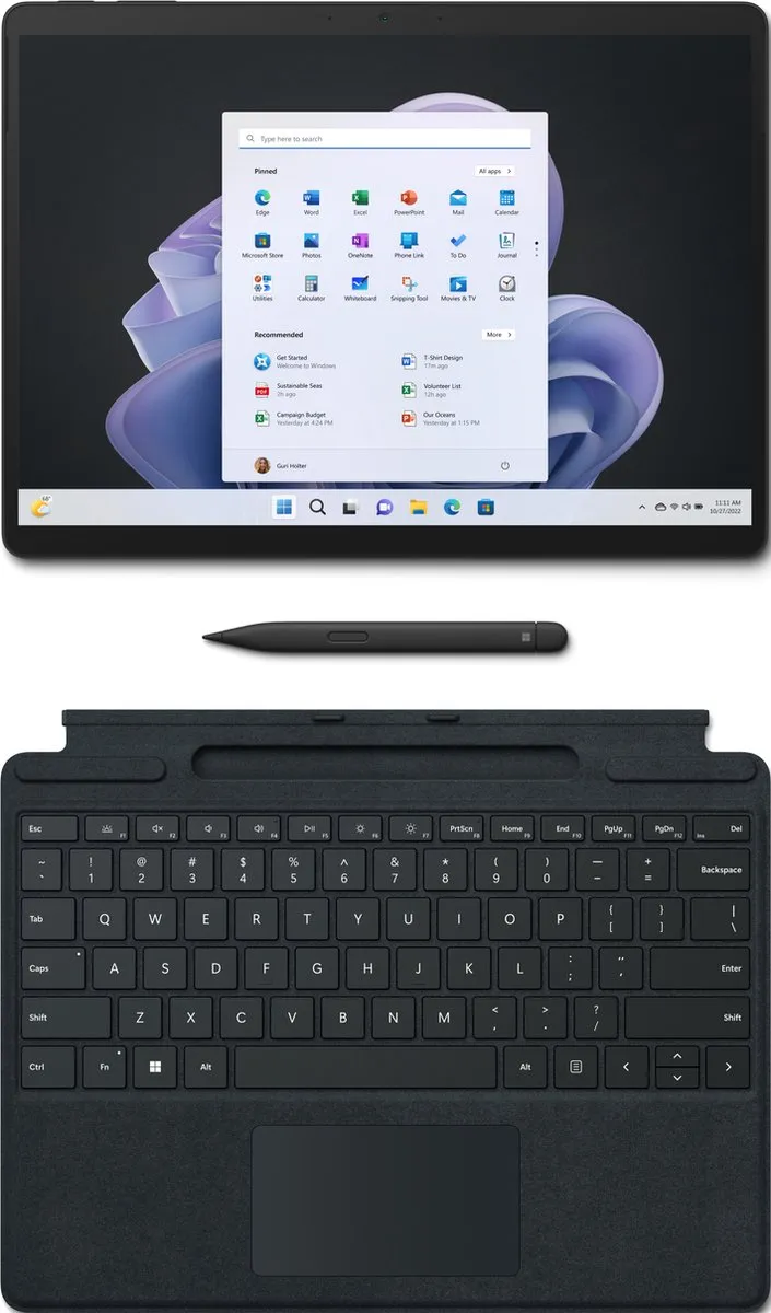Microsoft Surface Pro 9 i5 256GB - 13 inch Zwart