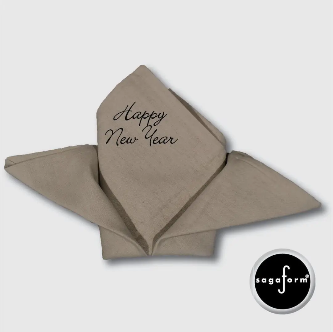 Sagaform Linnen Tafellaken & Servetten Happy New Year