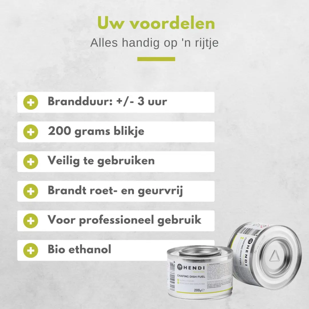 Hendi Brandpasta voor Chafing Dish 6x200g