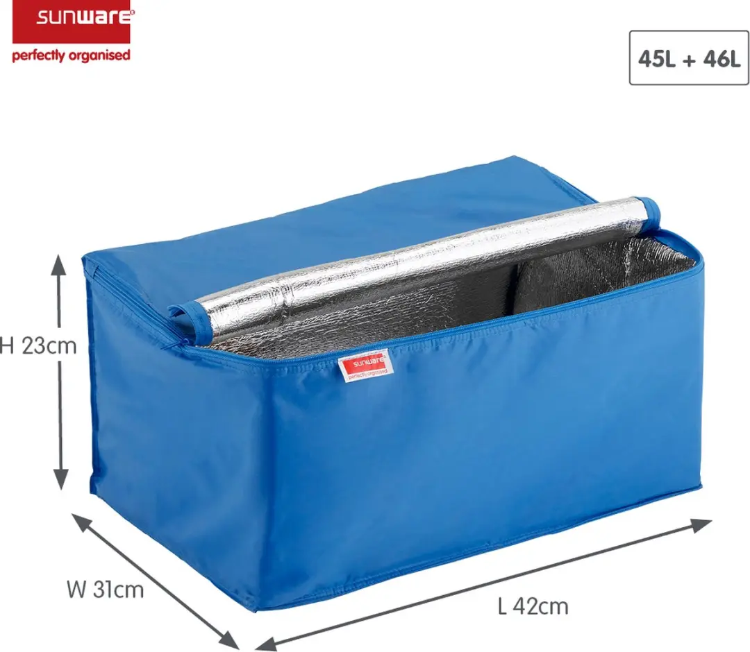 Sunware Square Vouwkrat 45L - Zwart