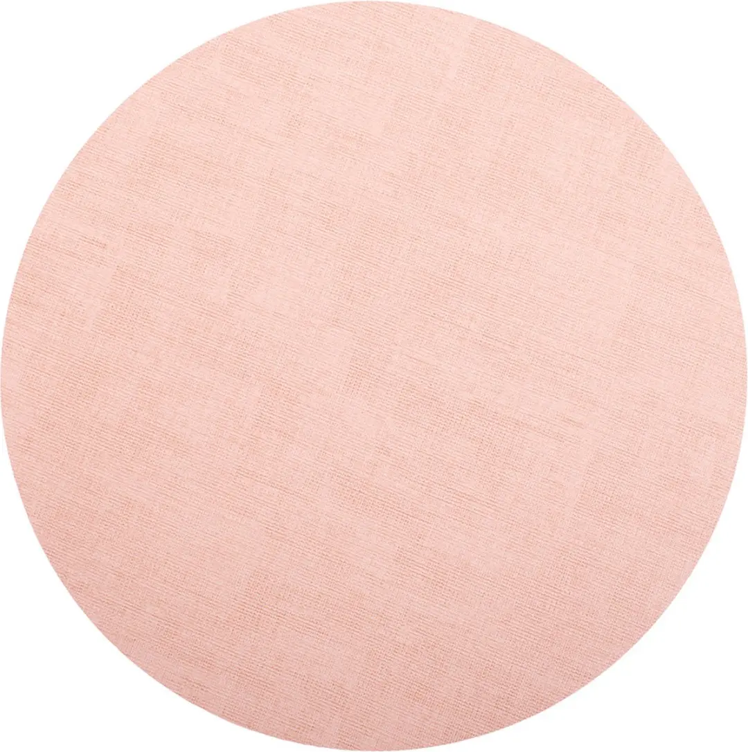 Kade 171 Lederlook Placemats Rond 38cm - 6 Stuks - Roze/Grijs