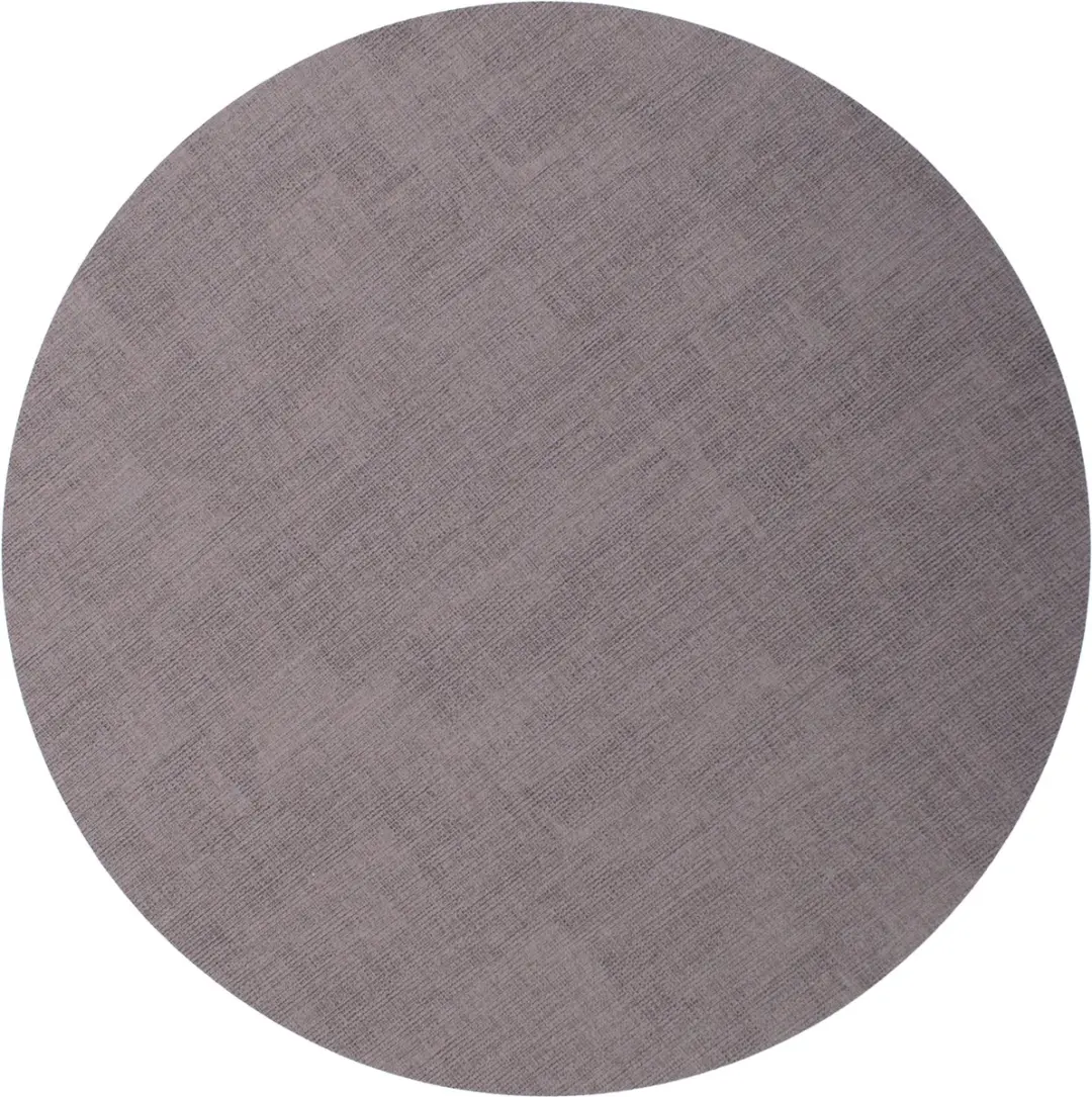 Kade 171 Lederlook Placemats Rond 38cm - 6 Stuks - Roze/Grijs