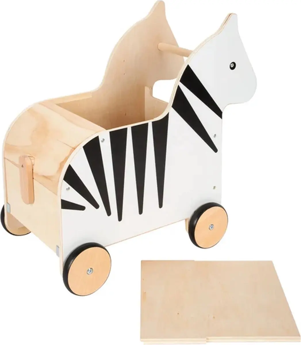 Small Foot Houten Speelgoedbox Zebra Wildlife - Multi