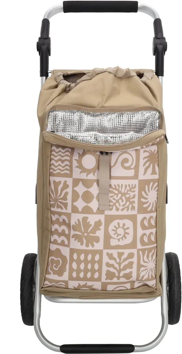Beagles Alberic Boodschappen Trolley 41.5L - Taupe ruit