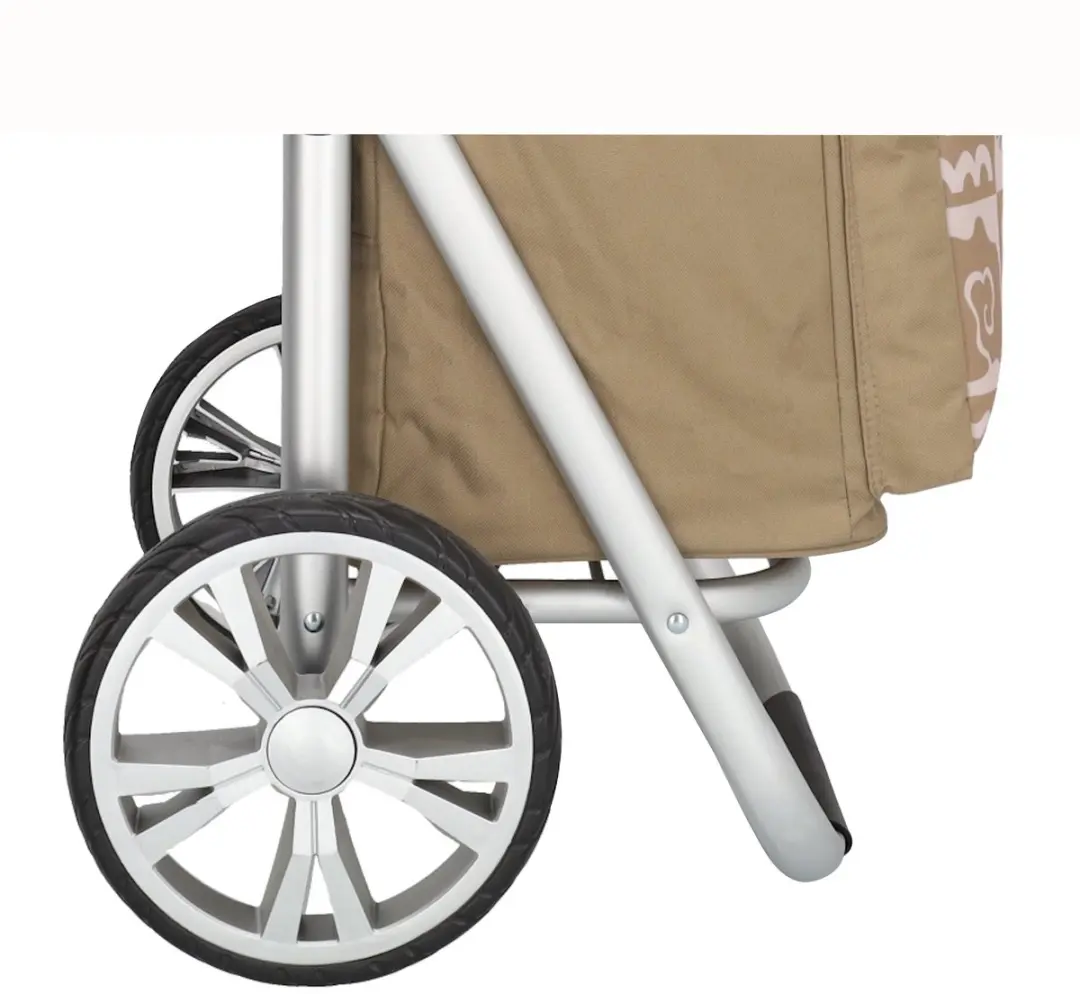 Beagles Alberic Boodschappen Trolley 41.5L - Taupe ruit