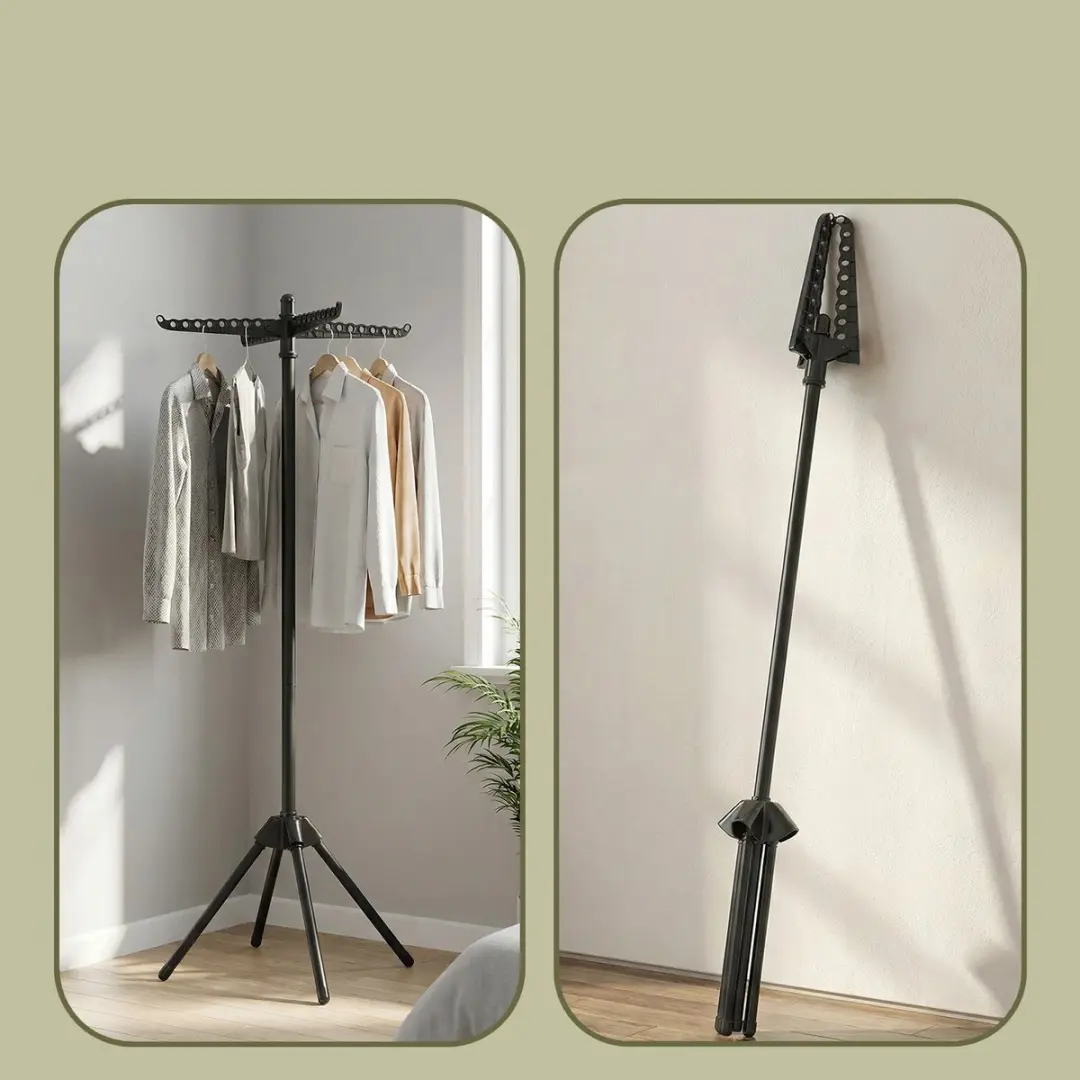 Songmics LLR510B01 Wasrek RVS - 4 Poten - Zwart