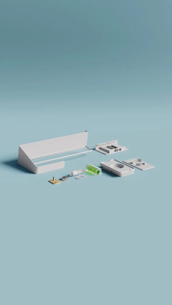 Tesa Keukenrolhouder Zelfklevend Wit