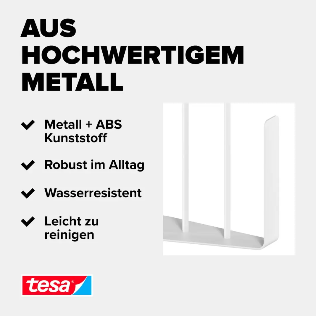 Tesa Keukenrolhouder Zelfklevend Wit