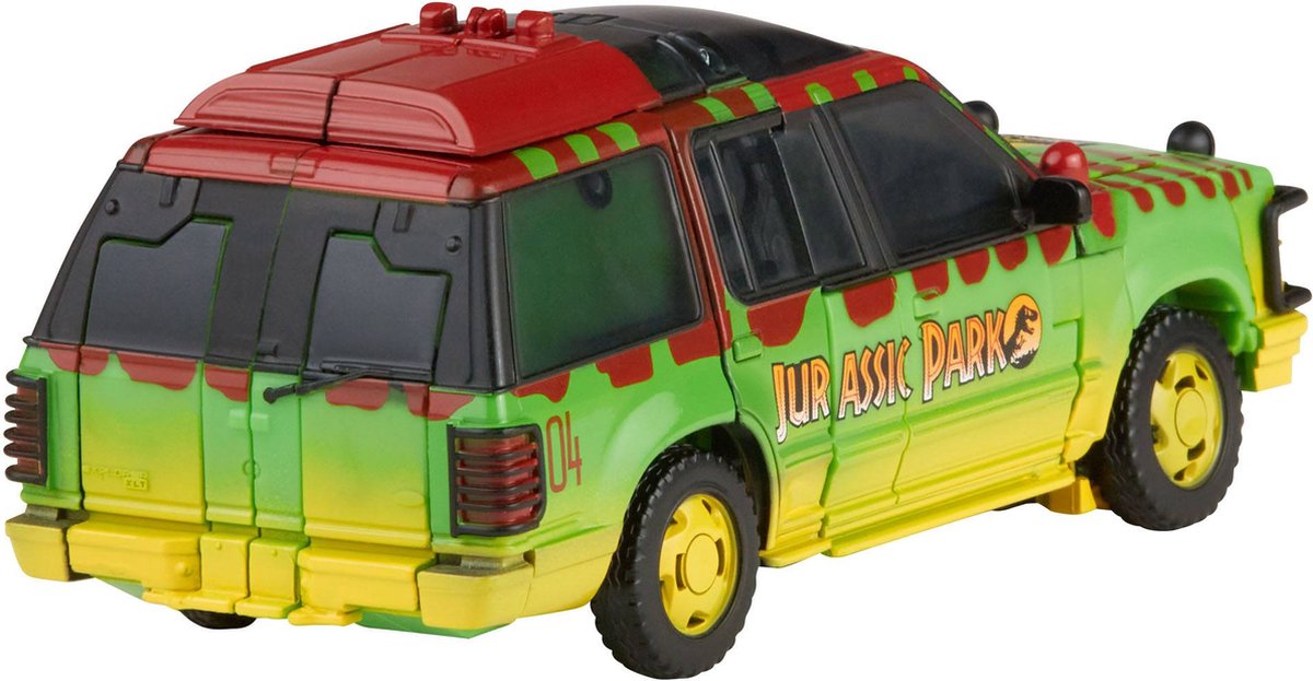 Jurassic Park x Transformers Generations Action Figures Tyrannocon Rex (18 cm) & Autobot JP93 (14 cm)