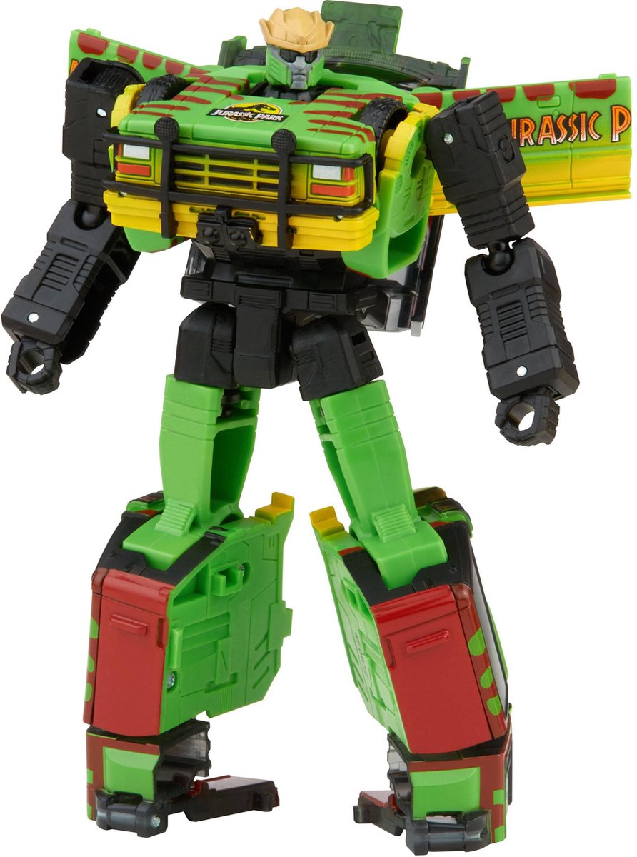 Jurassic Park x Transformers Generations Action Figures Tyrannocon Rex (18 cm) & Autobot JP93 (14 cm)
