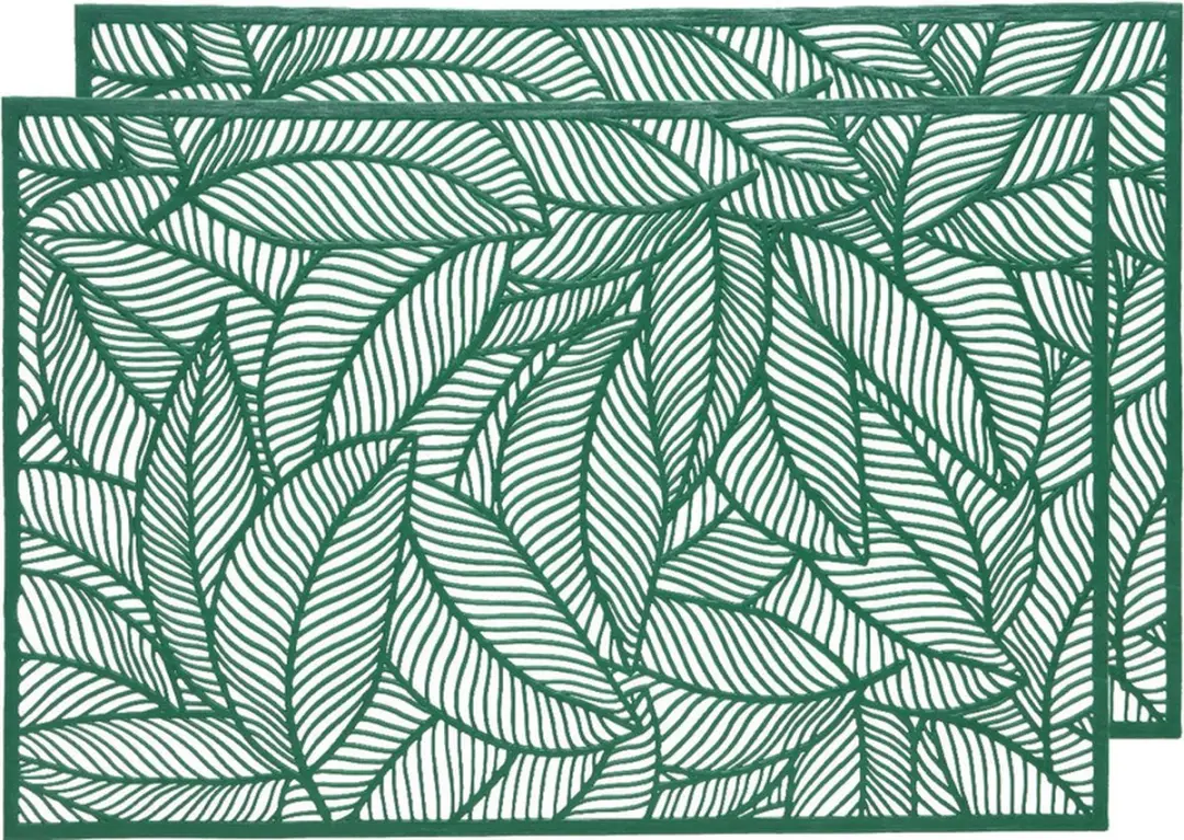 Decoris Groene Bladeren Placemats 30x45cm