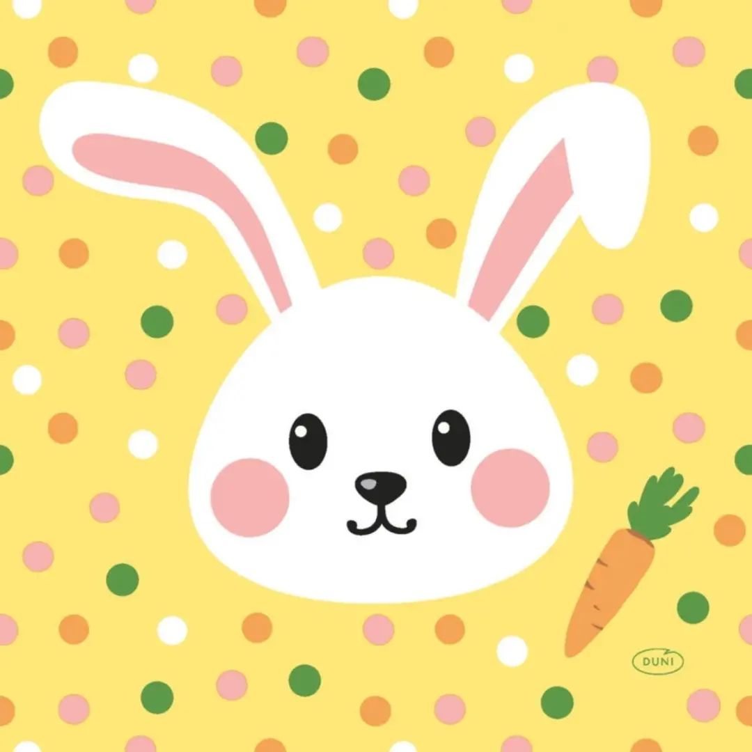 Duni Hoppy Easter Paasservetten 33x33cm