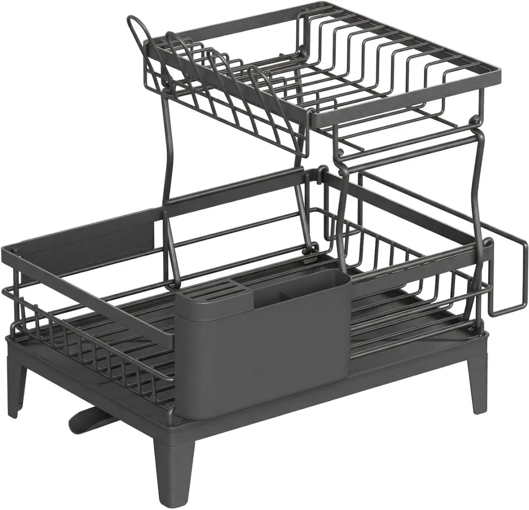 Songmics KCS551G101 Afdruiprek 2-Lagen - Leigrijs