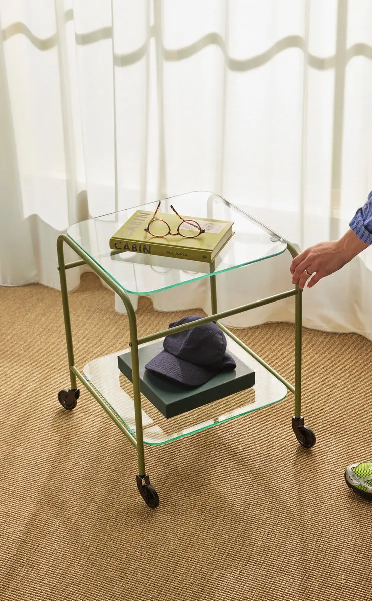 Hübsch Zephyr Trolley - Lichtgroen