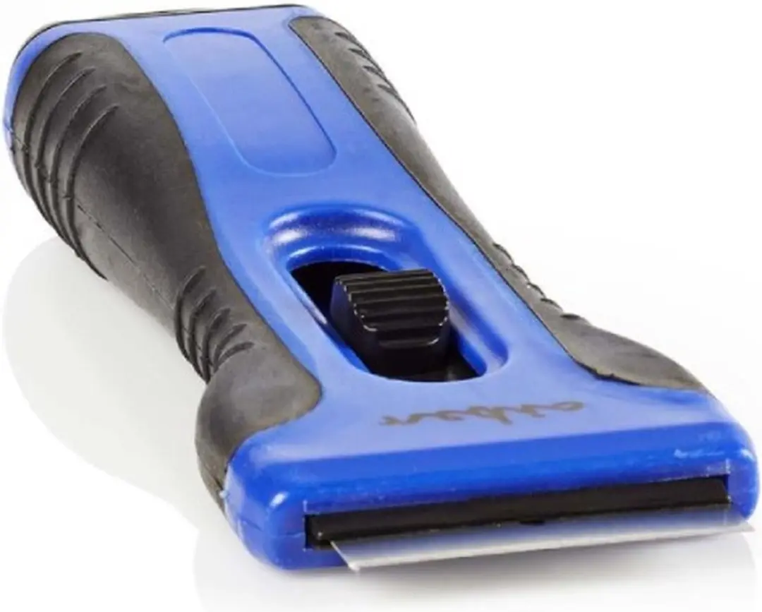 Nedis Kookplaatschraper CESC110BU - Blauw/Zwart - 4x Mesjes
