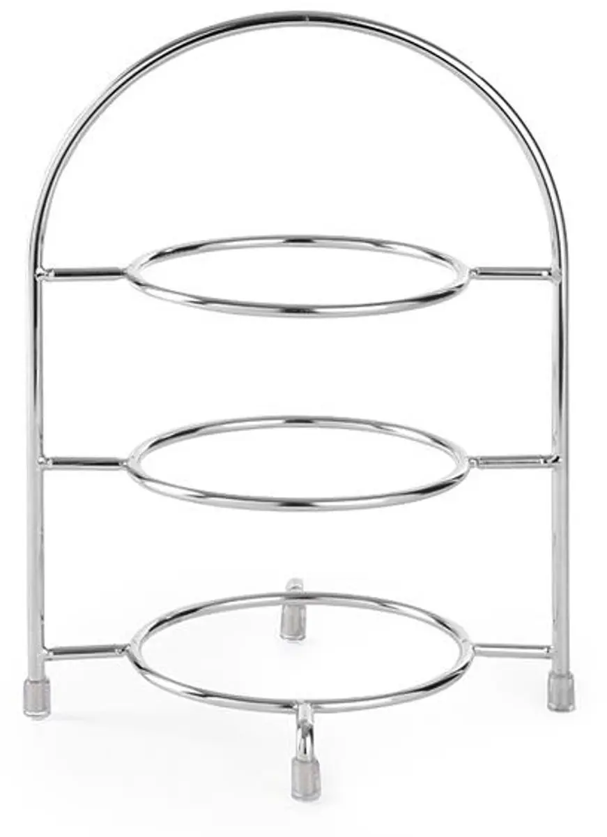 HENDI Serveerstandaard RVS - 3 Bordhouders - Ø275mm