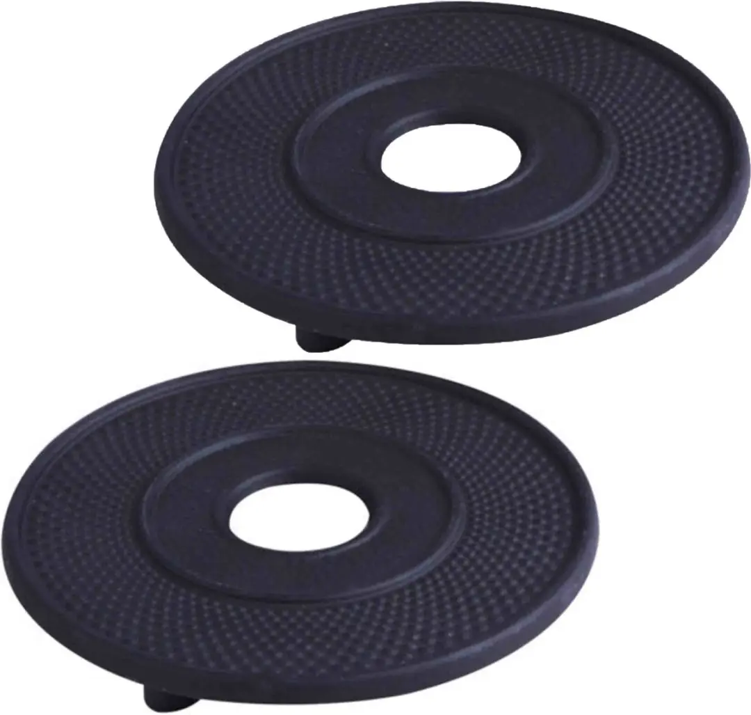 Svenska Living Gietijzeren Pannen/Theepot Onderzetters 14cm - 4 Stuks