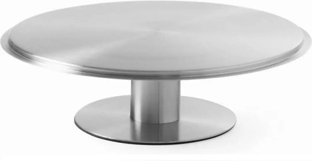 HENDI Roterend Taartplateau 30cm - Roestvrij Staal