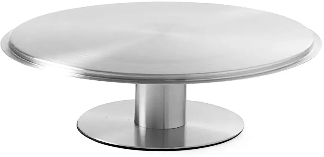 HENDI Roterend Taartplateau 30cm - Roestvrij Staal