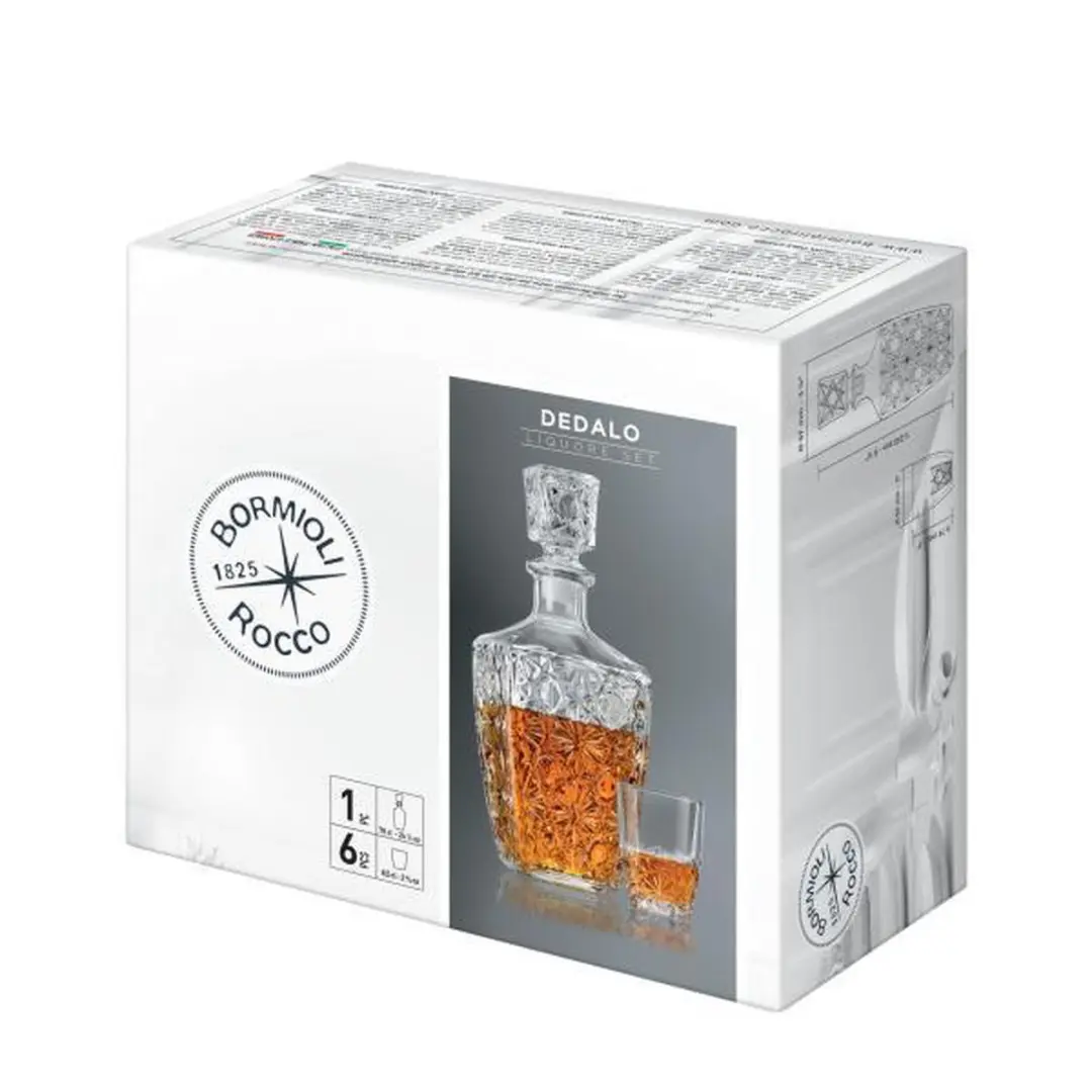 Bormioli Rocco Dedalo Whiskeyset - 7-delig
