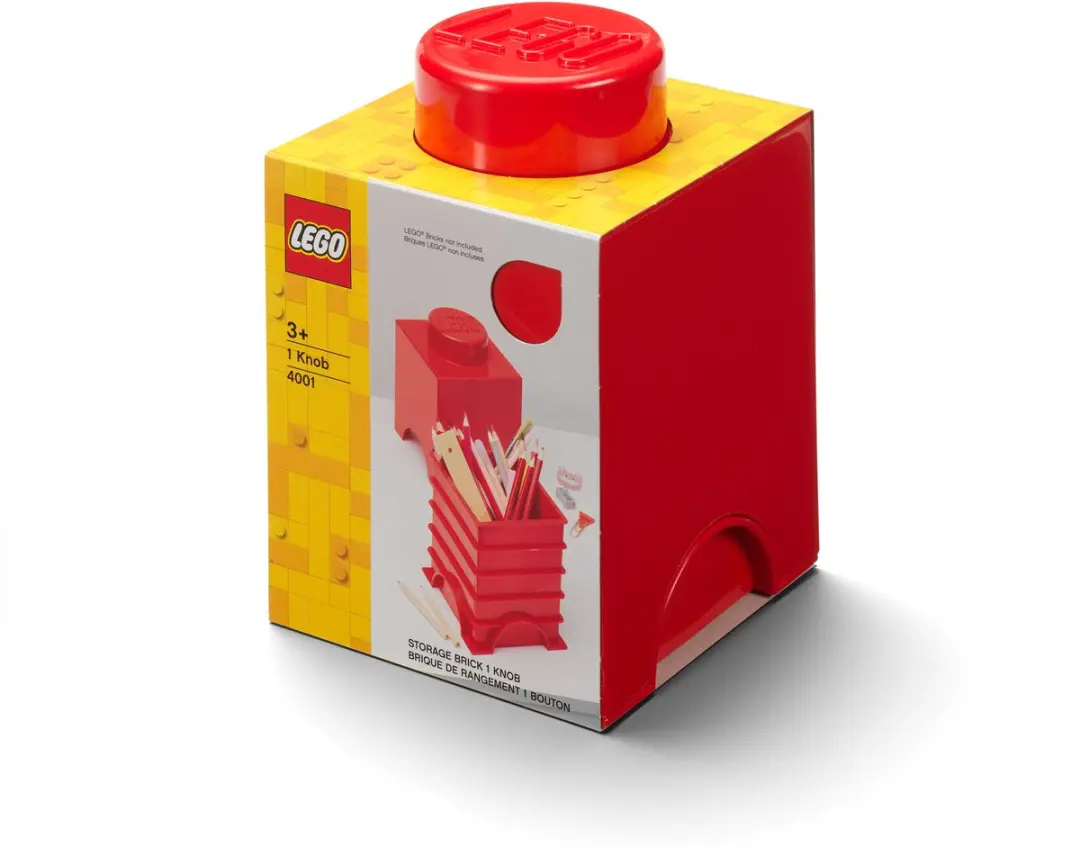 LEGO Brick 1 Opberbox - Rood