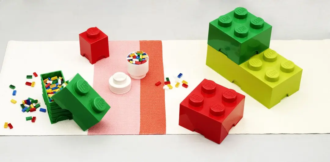 LEGO Brick 1 Opberbox - Rood - afbeelding 6 van 6