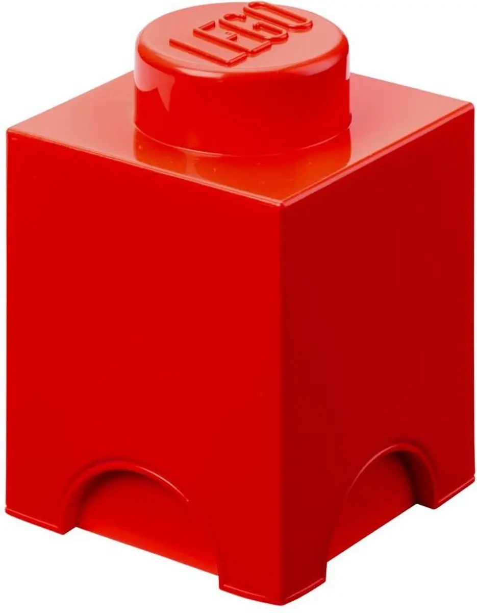 LEGO Brick 1 Opberbox - Rood