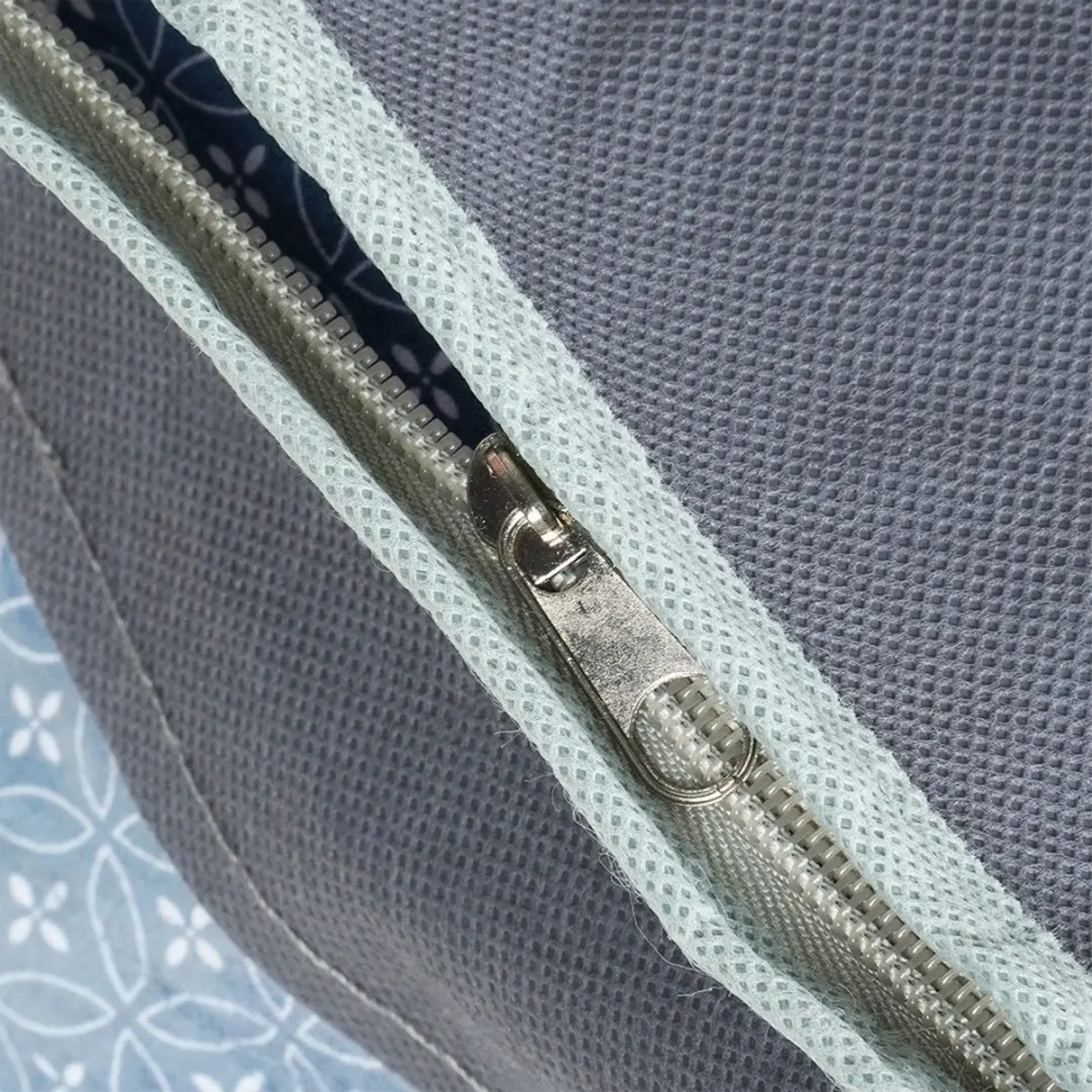 Excellent Houseware Dekbed- en Kussenset Opberghoes Grijs 60x45x30cm - afbeelding 6 van 6