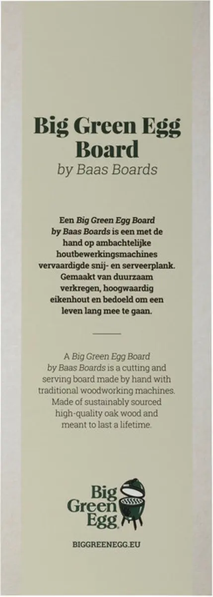 Big Green Egg Snijplank - Eiken