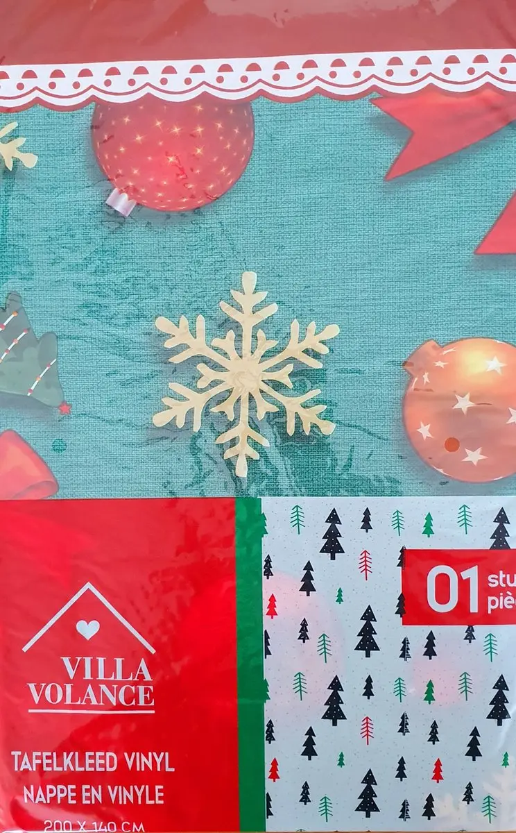 Villa Volance Kersttafelkleed 200x140cm
